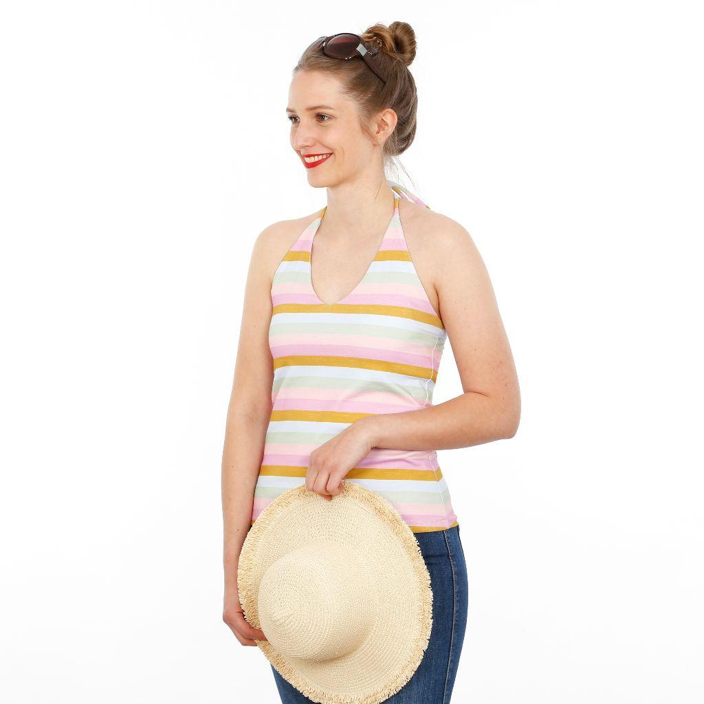 Papierschnittmuster Neckholder Frau Fenna XXS-XL